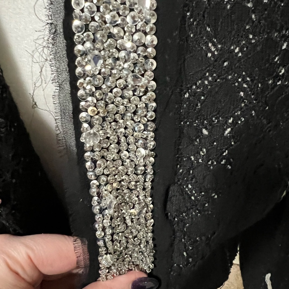 2b Rych Embellished Distressed Lace Jacket - Picture 9 of 12